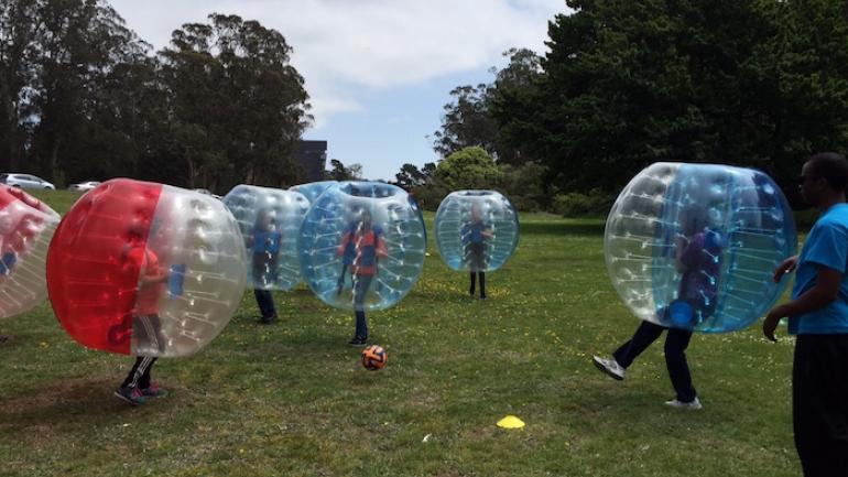 bubble soccer at gateway